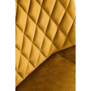 Стул HALMAR K520 горчичный/черный, поворотный